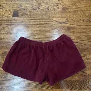 Brandy Melville Deep Red Athletic Shorts